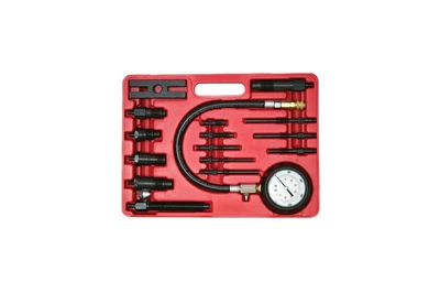 Компрессометр Intertool для дизельных двигателей универсальный прибор для проверки давления в цилиндрах дизельных моторов с адаптерами (D-IT_22-C)