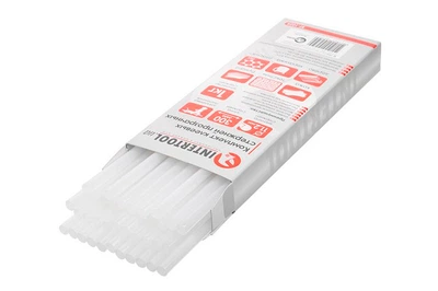 Клейові стрижні Intertool - 11,2х300 мм прозорі (1 кг) 1 шт.