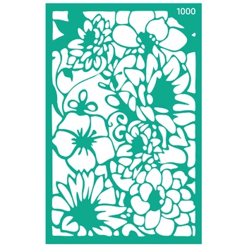 Трафарет многоразовый самоклеющийся Rosa № 1000 Фоновый 13 х 20 см (GPТ50045823)