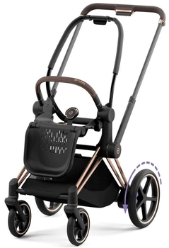 Elektryczny stelaż Cybex konstrukcja wózka e-Priam 4.0  Rosegold+Seat Platinum (4063846135516)