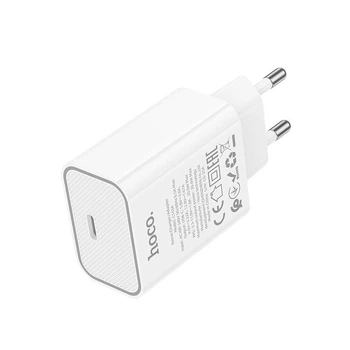 Адаптер сетевой HOCO Benefit single port charger C143A |1Type-C, 3A/20W, PD/QC| 5125711