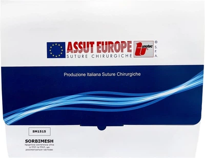 Сетка хирургическая синтетическая Assut Europe Sorbimesh частично рассасывающаяся 15х15 см (SM1515)
