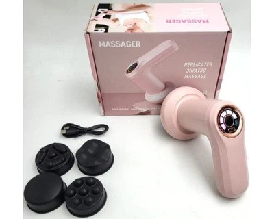 Массажер аккумуляторный Deep Rolling Massager 4 насадки YX-720{Н}(20) различные уровни интенсивности