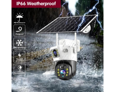 IP Камера видеонаблюдения RIAS VC3 Wi-Fi с солнечной панелью 1080P Full HD автономное питание