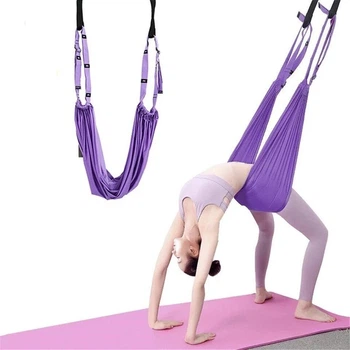 Гамак-резинка для аэройоги Air Yoga Rope подвесной регулируемый до 200 кг