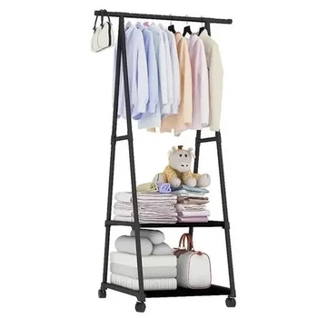 Передвижна вішалка Triangle Clothes Rack 20 міцний метал регульована висота