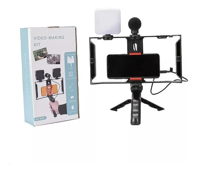 Комплект для влогинга Video Making Kit AY49X для смартфона с микрофоном и светом