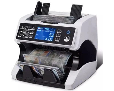 Счетная машинка детектор валют MFG-401 быстрая проверка купюр до 1000 в минуту