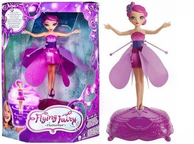 Кукла летающая фея Flying Fairy с подставкой 24 см безопасный пластик управление жестами