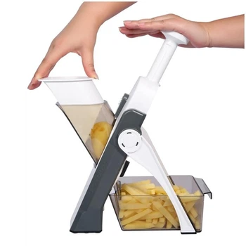 Универсальный слайсер для овощей и фруктов Brava Spring Multislicer 24 насадки контейнер в комплекте