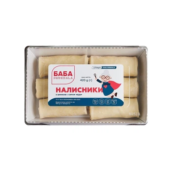 Налисники з шинкою та сиром чедер заморожені БАБА PEREDALA 420 г