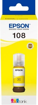 Контейнер c чернилами Epson 108 EcoTank l8050/l18050 yellow c13t09c44a