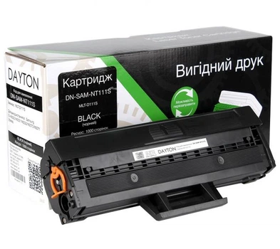 Картридж Samsung mlt-d111s, Black, sl-m2020/m2070, 1000 стр, Dayton (dn-sam-nt111s)