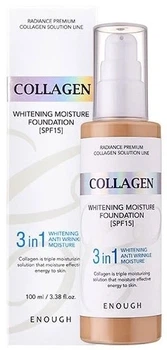 Тональный крем 3в1 с коллагеном - Enough 3in1 Collagen Whitening Moisture Foundation SPF 15, тон 13, 100 мл