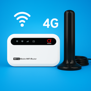 Мобильный 3G 4G интернет комплект WiFi роутер с внешней антенной для усиления сигнала