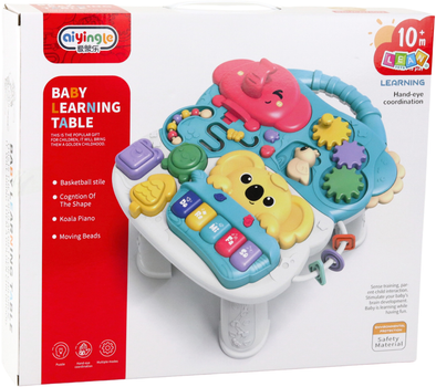 Столик LEAN Toys музично-сенсорний рожевий 22827 (5905991051763)