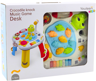 Столик LEAN Toys Крокодил з барабанами 22631 (5905991049807)