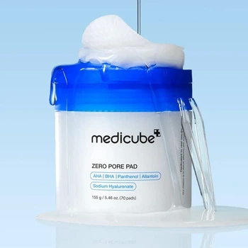 Пілінг пади тонер для очищення та звуження пор MEDICUBE Zero Pore Pad 70 шт