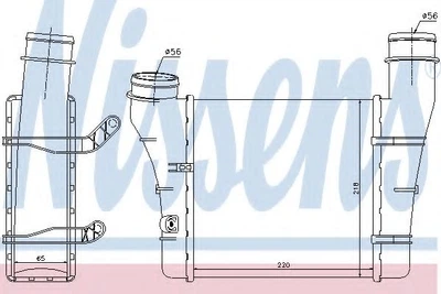 Интеркулер AUDI A 4/S4 (B6, B7) (00-) (выр-во Nissens) Nissens (96707)