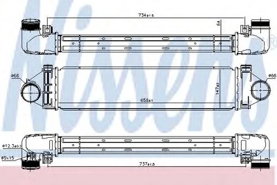 Радиатор наддува Nissens (96349)