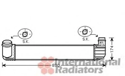 Інтеркулер RENAULT MEGANE3 20i/19dCi MT 08- (вир-во Van Wezel) Van Wezel (43004411)