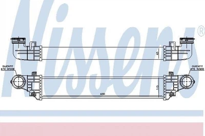 Інтеркулер NISSENS 96785 Mercedes E-Class 2115001102, A2115001102