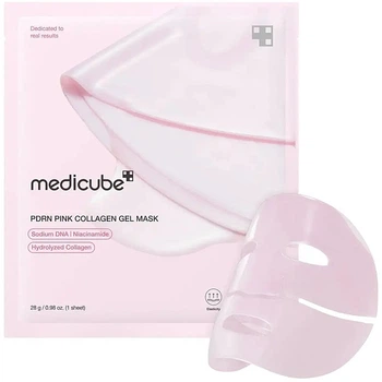 Гидрогелевая маска с коллагеном - Medicube PDRN Pink Collagen Gel Mask 28g (1445029-38758304)