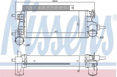 Інтеркулер NISSENS 96490 Ford C-Max, Focus, Connect, Transit 1764929, CV619L440VC, 2026747