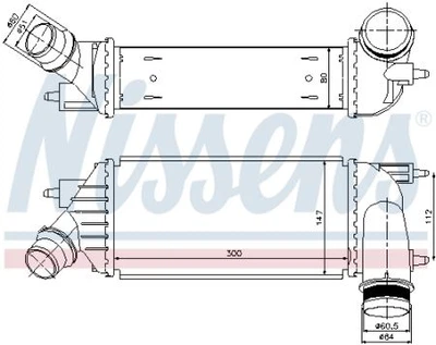 Інтеркулер PT 807(02-)2.0 HDi(+)[OE 0384P2] Nissens (NIS96467)