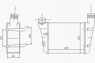 Интеркулер STARLINE AIA4221 Audi A4, A6 8E0145805S, 8E0145805F