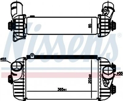 Інтеркулер HYUNDAI SANTA FE (2013) (вир-во Nissens) Nissens (96187)