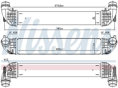 Радиатор наддува Nissens (96140)