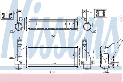NISSENS FORD Інтеркулер Transit Connect 1.8Di/TDCi 02- Nissens (96219)