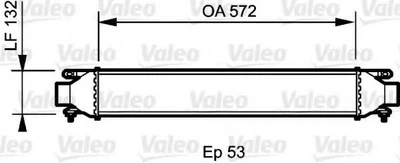 Радіатор наддуву Valeo (818824)