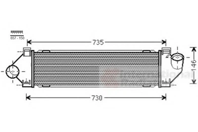 Интеркуллер FORD MONDEO/ VOLVO S60 10/10 > 18 (Van Wezel) Van Wezel (18004480)