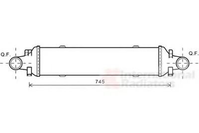 Інтеркулер MERCEDES SERIE 204/ CLAS/ GLK (вир-во Van Wezel) Van Wezel (30004593)