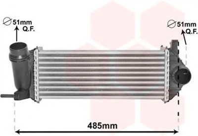 Інтеркулер RENAULT KANGOO 1.5DCI 08(вир-во Van Weze) Van Wezel (43004615)