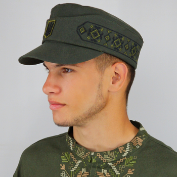 Мазепинка 100% бавовна, мазепинка з кокардою, Бандерівка з вишивкою, німка 58