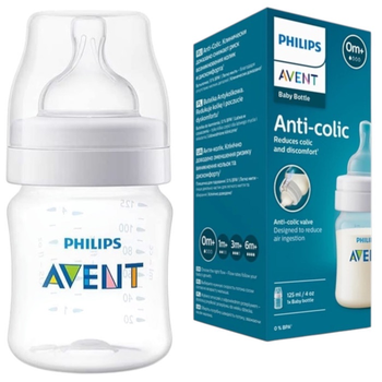 Butelka do karmienia Philips AVENT Anti-colic 125 ml 0m+ SCY100/01 (8710103996729)
