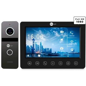 Комплект відеодомофона NeoLight NeoKIT FHD Pro B/Graphite