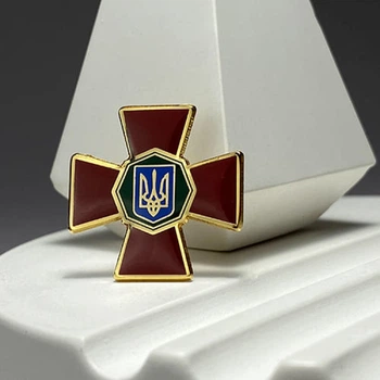 Значок Dobroznak Національної гвардії України Червоний (5223)