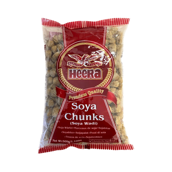 Соєві шматочки Soya Chunks 500г Heera 5031416200208