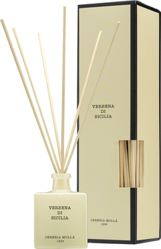 Dyfuzor zapachowy Cereria Molla Premium Reed Verbena di Sicilia + patyczki 100 ml (8424405013229)