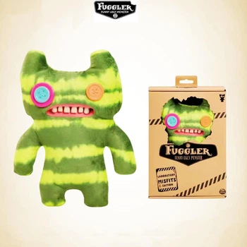 Мягкая игрушка Фуглер в коробке монстрик Fuggler ZURU Зеленыйв полоску 22см