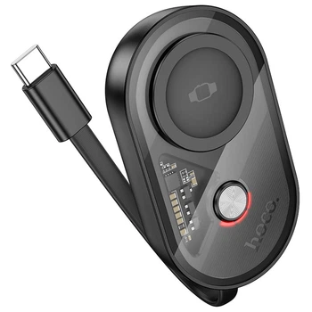 Павербанк HOCO J14 1200mAh з бездротовою зарядкою для смарт-годин Apple Watch Портативний зовнішній акумулятор Power Bank Black