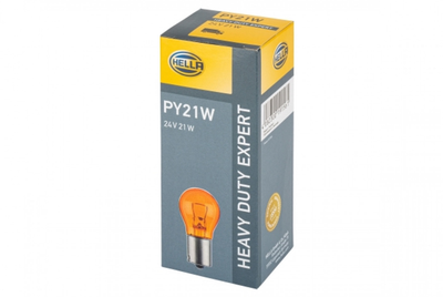 Автомобільна лампа Hella Heavy Duty Expert PY21W 24 В Помаранчева (8GA006841251)