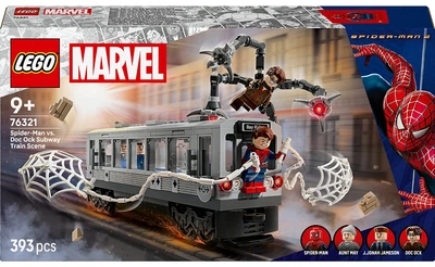 Конструктор LEGO Marvel Людина-Павук проти Дока Ока: Сцена в метро 393 деталей (76321)
