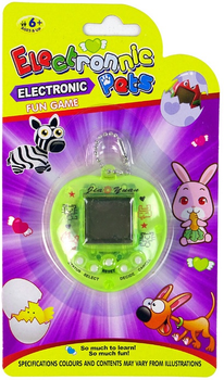Електронна гра LEAN Toys Тамагочі – звірятко Жовтий 12677 (5905214977153)
