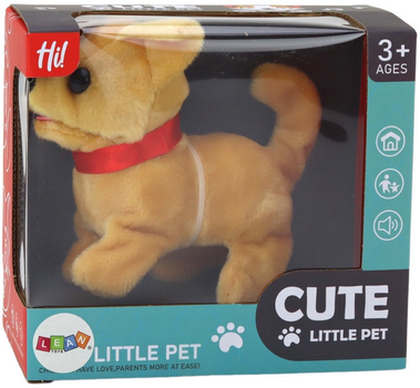 Piesek LEAN Toys chodzi oraz szczeka Beżowy 17597 (5905991004462)