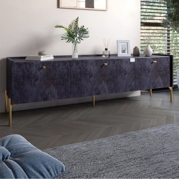 Тумба Lion Wood 160x40x65 см Бетон темный (LION-042989)